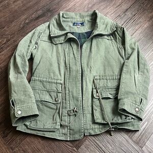 Blue Rain 100% Cotton Flannel Lined Jacket size small